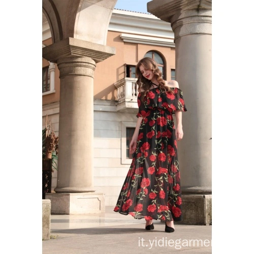 Vestito lungo 2025 spalle scoperte